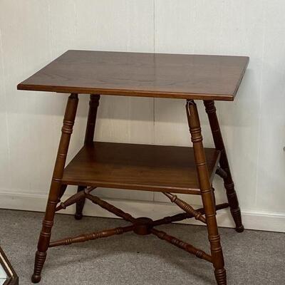 Walnut Victorian Spindle Table  