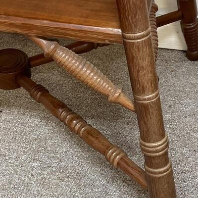 Walnut Victorian Spindle Table  