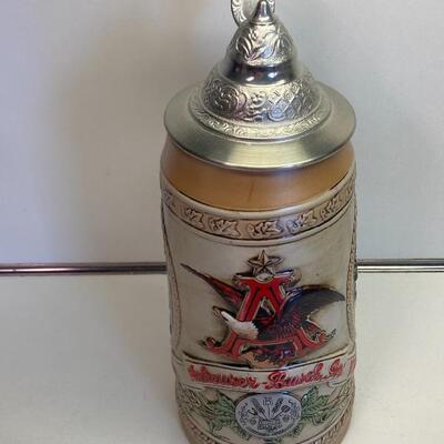 Collectible Budweiser Beer Stein with Lid