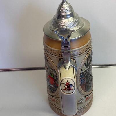 Collectible Budweiser Beer Stein with Lid