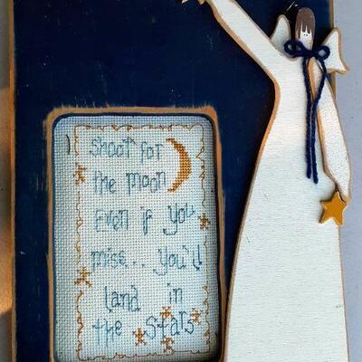 Hand Crafted Shoot for the Moon Cross Stitch