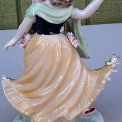 Porcelain Vintage Dancing Girl Figurine
