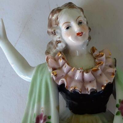 Porcelain Vintage Dancing Girl Figurine