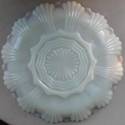 Vintage Anchor Hocking Divided Milk Glass Dish