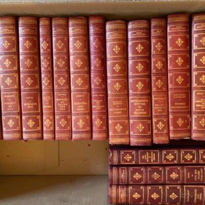 Set 17 Decorator / Library Fine Leather Bound Classics Ltd Ed 1940 Fine Press 