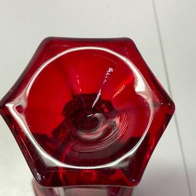Vintage Fostoria Ruby Red bud vase