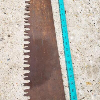 LOT #45. Primitive large cross cut saw