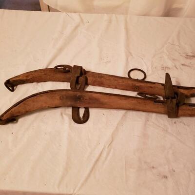 LOT #47. Two pair of primitive horse harnesses
