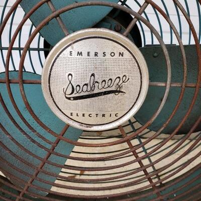 LOT #48. Vintage Emerson Seabreeze electric floor fan, adjustable