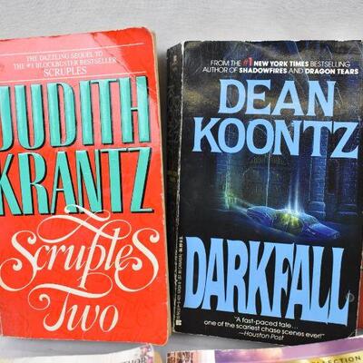 8 Paperback Fiction Books: Accidentally Yours -to- Scruples Two