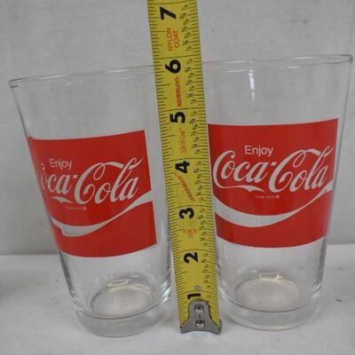 13 Drink Glasses: 2 Coke, 1 Fox, 6 Small, 4 Small
