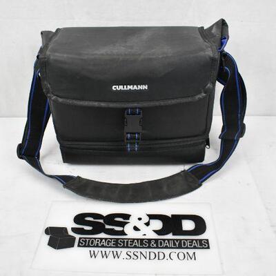 Cullman Insulated Bag, Black w/ Blue Trim