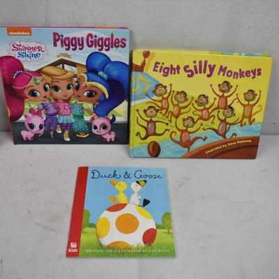6 pc Children's Books, Polly's Pattern to Duck and Goose