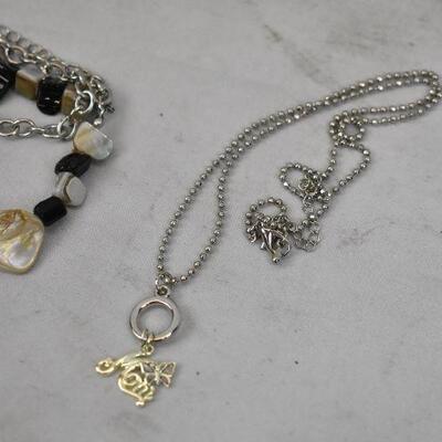 Var. Costume Jewelry: Owl Keychain, Necklaces, Earrings, Customizable Bracelets