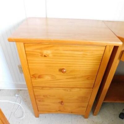 Solid Wood Two Drawer Dresser or Night Stand 22
