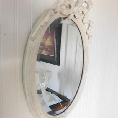Decorative Wood Framed Beveled Mirror 14
