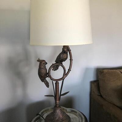 Bird Lamps Pair 30â€ tall