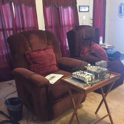 LOT #55. Electric Recliner, Med-Lift, massaging, with remote 