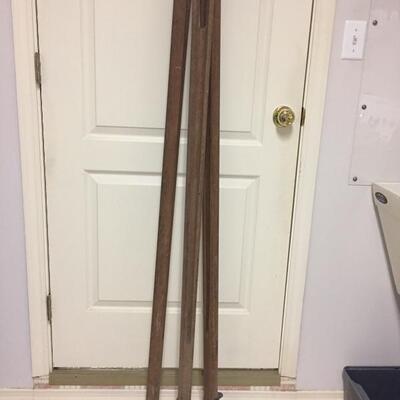 LOT #59. Antique wooden tripod.