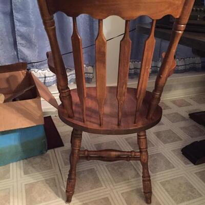 LOT #62. Maple chairs set A