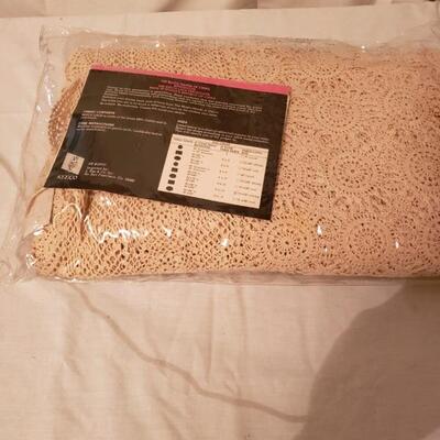 LOT #70. Vintage large crocheted tablecloth, 