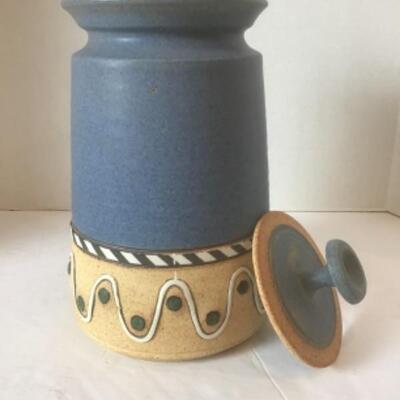K - 1310 Signed Pottery Jar with Lid by Rick Schlag 