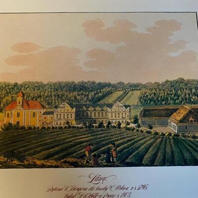 Beautiful chromolithograph Illustratuons of early German Countryside   