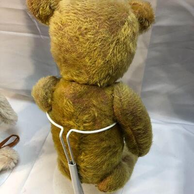 Vintage Light Brown Mohair Jointed Teddy Bear Plush YD#020-1220-00955