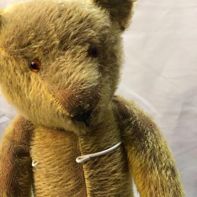 Vintage Light Brown Mohair Jointed Teddy Bear Plush YD#020-1220-00955