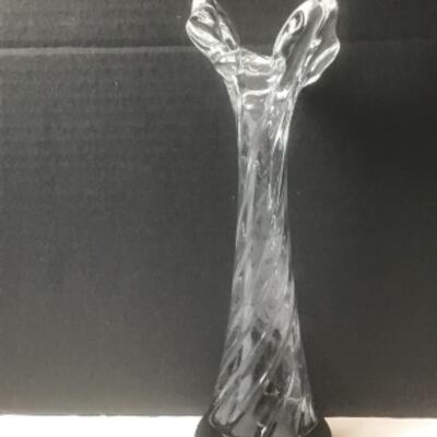K - 1321. Hand Blown Noslo Glass Vase 