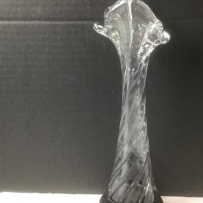 K - 1321. Hand Blown Noslo Glass Vase 