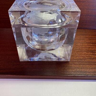 Vintage Acrylic Navigatorâ€™s World Globe Ice Bucket