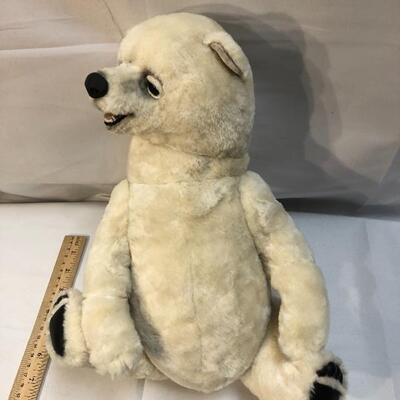Polar Bear Jointed Plush  toy with teeth YD#020-1220-00983