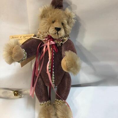 1988 Kathy Mullins Mulbeary's Jointed Jester Teddy Bear Long John Jingle YD#020-1220-00988