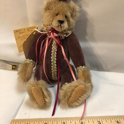 1988 Kathy Mullins Mulbeary's Jointed Jester Teddy Bear Long John Jingle YD#020-1220-00988