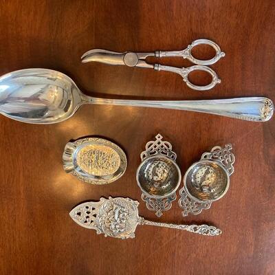 Assorted Sterling & Silver plate Vintage Serving Piece