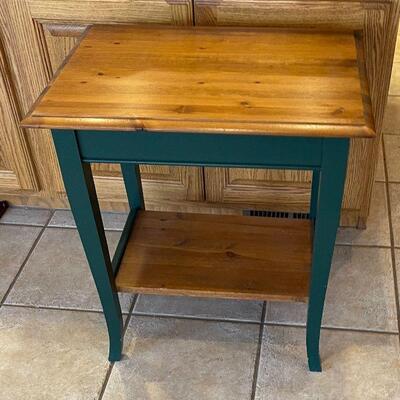 #109 Green Wood  End Table 