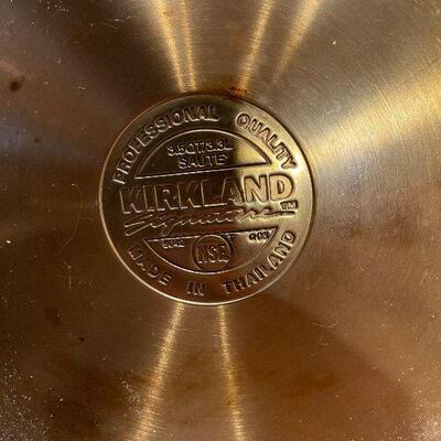 #156  Kirkland Stock Pot and 2 fry Pans