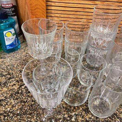 #167 Clear Glass Lot Some Crystal 