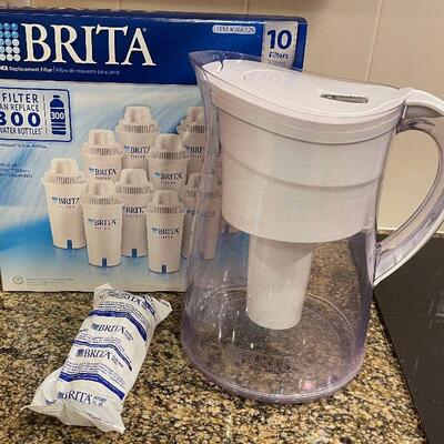 #169 Brita Water Pitcher with 11 Filters 