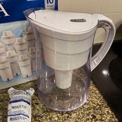 #169 Brita Water Pitcher with 11 Filters 