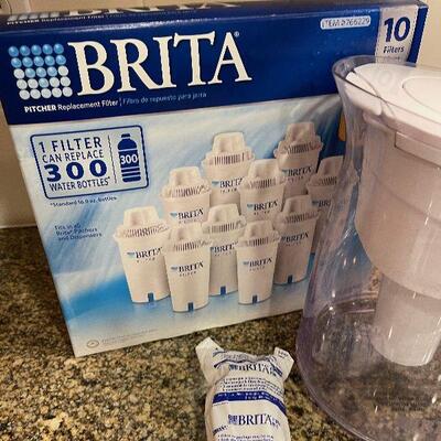 #169 Brita Water Pitcher with 11 Filters 