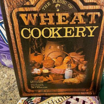 #173 Another Cook Book Pile includes Cooking with Wheat! 