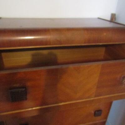 Vintage Art Deco Waterfall Chest of Drawers 33