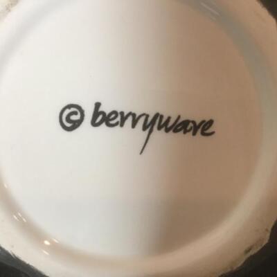 K - 1357 Signed  Dulcay Ceramic Dish / Berrywave Co. Ceramic Cookie Jar 