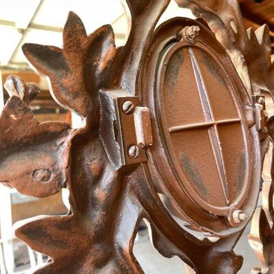 Lot 107  Lot 107  SECOND CHANCE! Antique Reproduction Cast Metal Hall Tree Hat Rack Umbrella Stand French Corneau Bros. Military Guns...