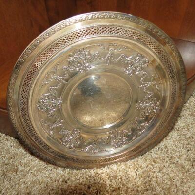 Vintage Silver Plate Tray 12