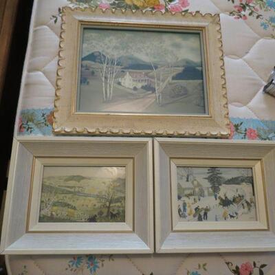 Three Framed Pictures 12 x 10 - Item # 82