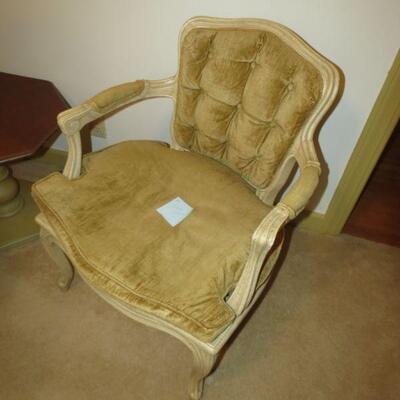 Two Vintage Gold Yellow Chairs - Item # 93