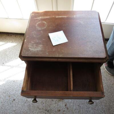 Vintage Table 29 inches Tall and 16 1/2 x 14 top - Item # 155